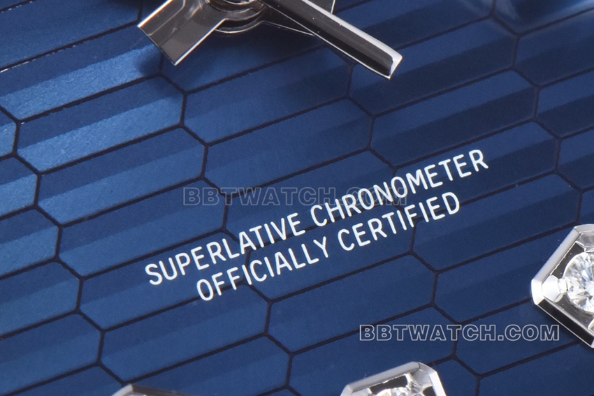 C factory Rolex log super clone36mm blue pit pattern m126234-0057front live photo