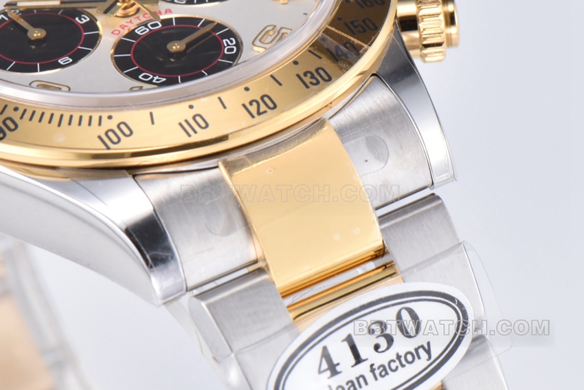 Factory C Rolex Daytonatop-tier 1:1high-quality gold panda plate 116523front live photo