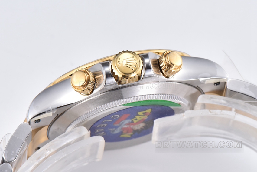 Factory C Rolex Daytonatop-tier 1:1high-quality gold panda plate 116523side live photo