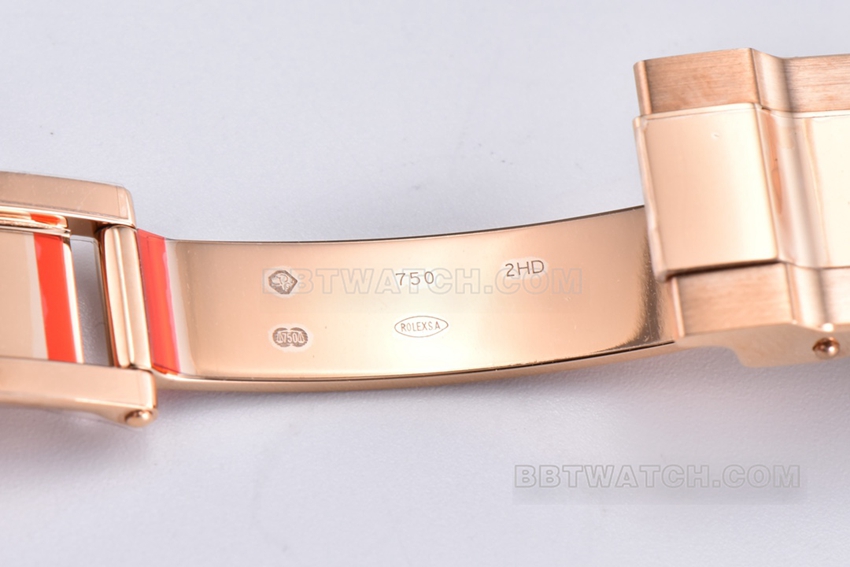C factory Rolex Daytona top pink brown disk rose gold steel strap models m116505-0013 buckle actual photo