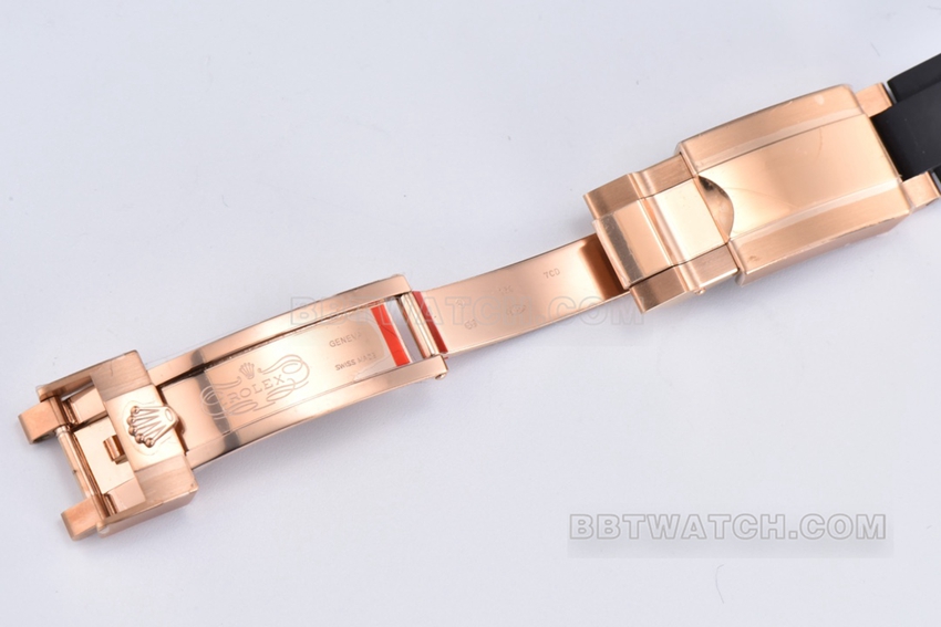 Factory C Rolex Daytona1:1super brown plate rose rubber model M116515LN-0041clasplive photos