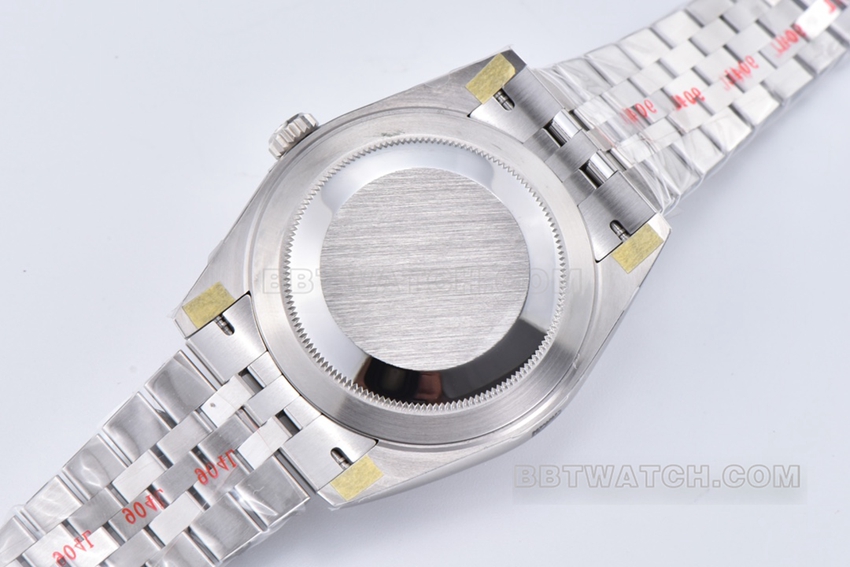 C factory Rolex log water ripple green dial five grid chain m126334-0030caseback live photo