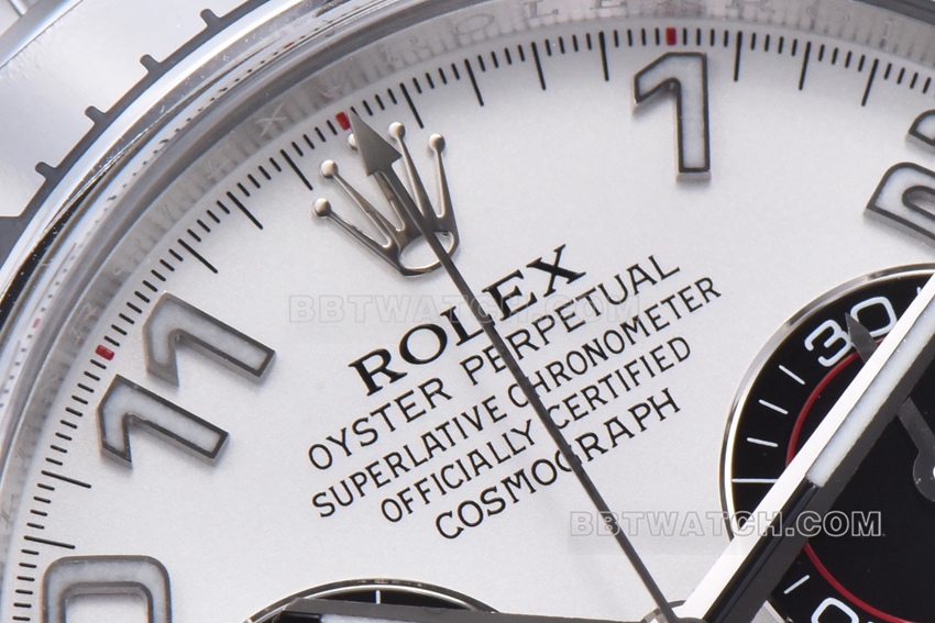C factory RolexDaytona1:1top-tier replicawhite goldwhite dialsteel bracelet model 116509front live photo