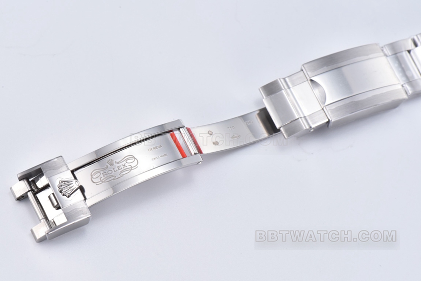 Factory C Rolex Daytona1:1top-tier replicawhite goldwhite dialsteel bracelet model 116509clasplive photos