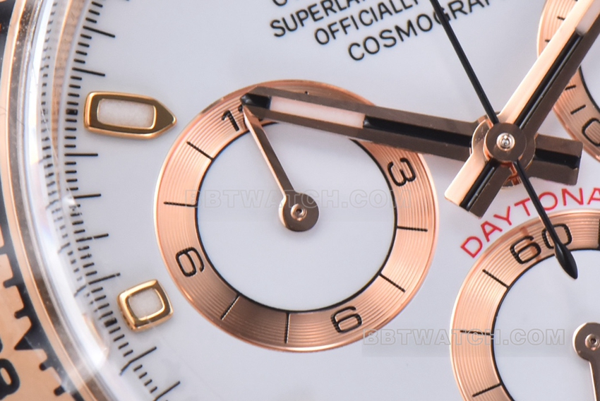 Factory C RolexDaytonatop-tier 1:1high-quality replicawhite dialrose goldsteel braceletm116505-0010front live photo