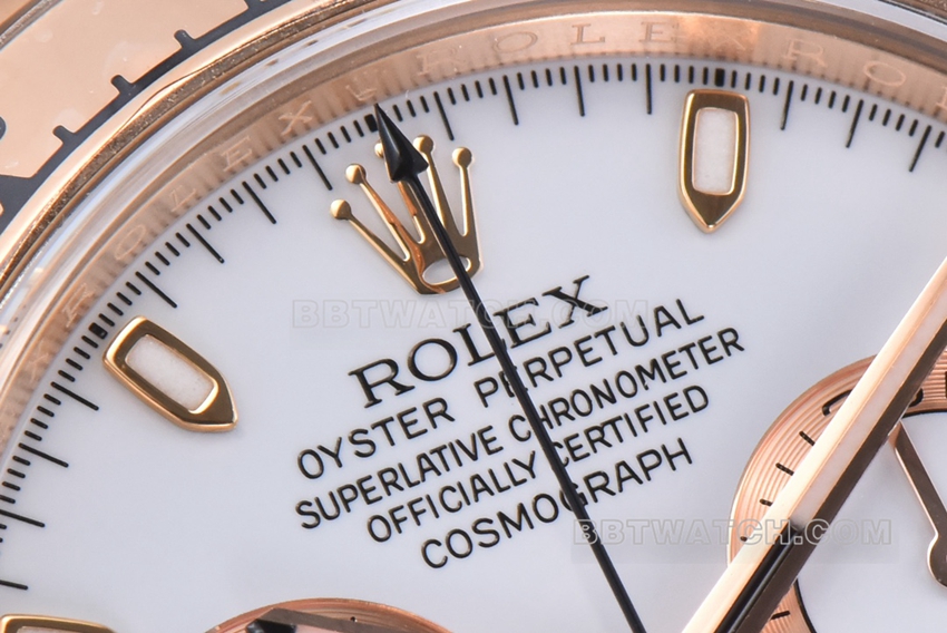 Factory C RolexDaytonatop-tier 1:1high-quality replicawhite dialrose goldsteel braceletm116505-0010front live photo