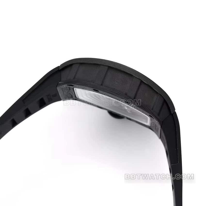 BBR factory Richard Mille men's hollow plate gold inner ring RM055 carbon fiber side live photo