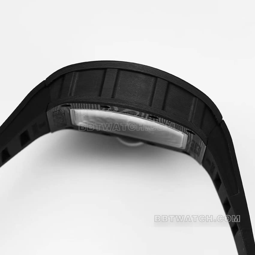 BBR factory Richard Mille men's hollow plate white inner ring RM055 carbon fiber side live photo