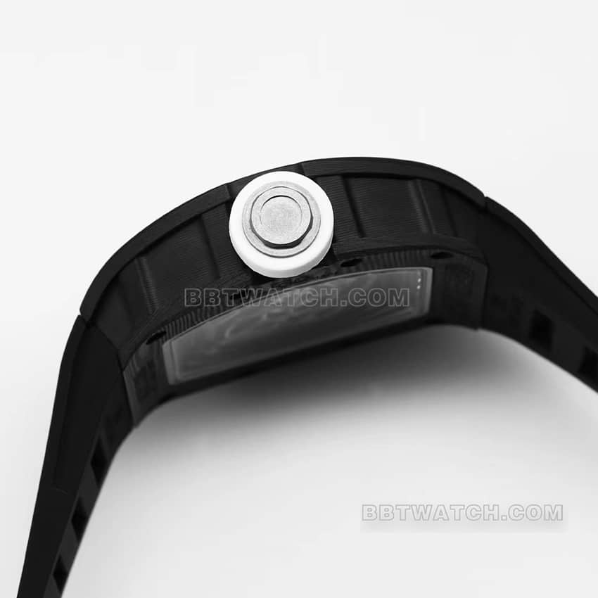 BBR factory Richard Mille men's hollow plate white inner ring RM055 carbon fiber side live photo