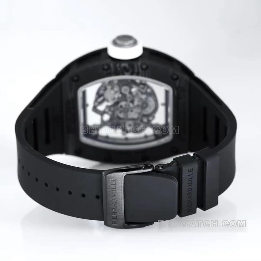 BBR factory Richard Mille men's hollow plate white inner ring RM055 carbon fiber braceletlive photos