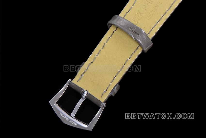 ZP factory Patek Philippe complex function timepiece top-tier 1:1high-quality light gray leather strap model 4948G-010braceletlive photos