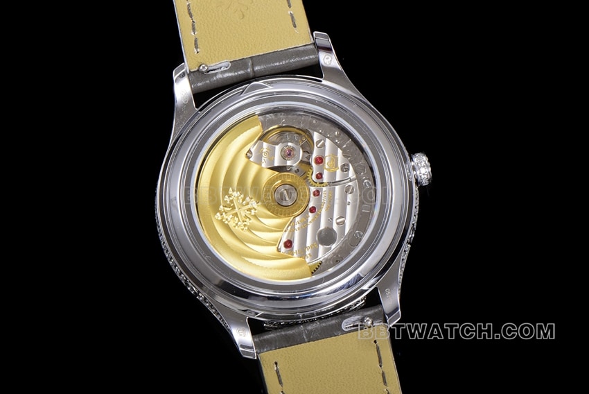 ZP factory Patek Philippe complex function timepiece top-tier 1:1high-quality light gray leather strap model 4948G-010caseback live photo