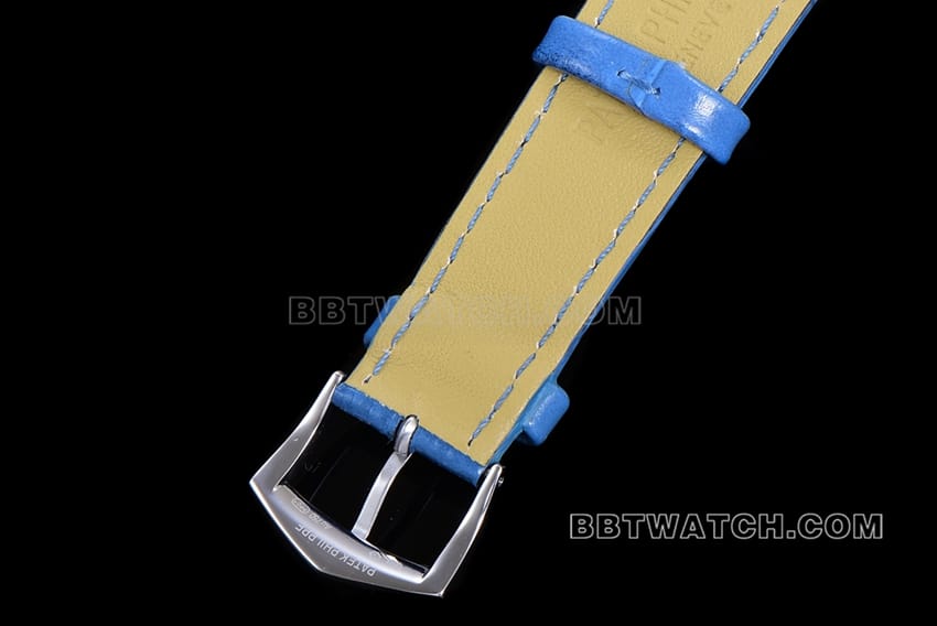 ZP factory Patek Philippe complex function timepiece top-tier 1:1high-quality replicablue dialleather strap model 4947G-001braceletlive photos