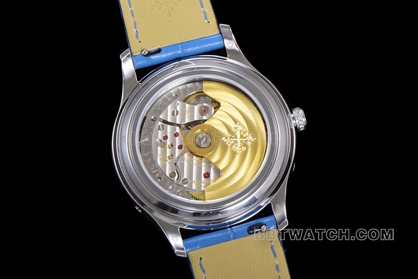 ZP factory Patek Philippe complex function timepiece top-tier 1:1high-quality replicablue dialleather strap model 4947G-001caseback live photo