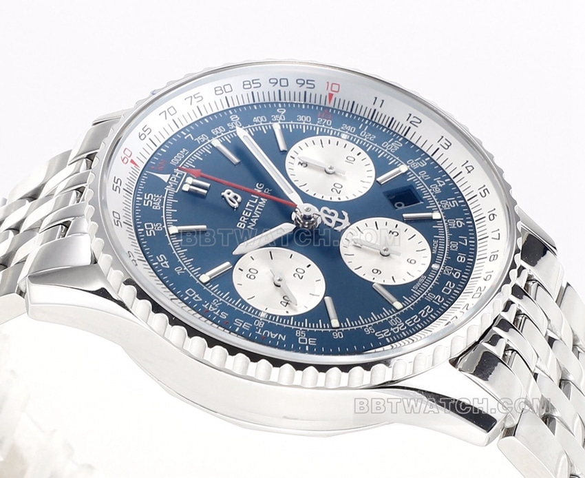 BLS factory Breitling aviation chronograph1:1super watch blue dialAB0127211C1A1front live photo