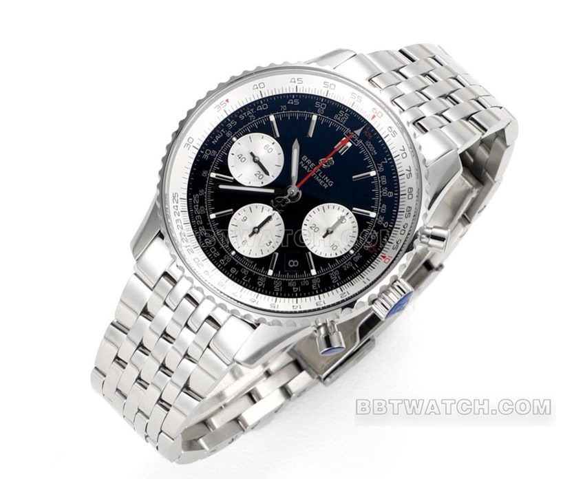 BLS factory Breitling aviation chronographsuper black panda disk AB0121211B1A1front live photo