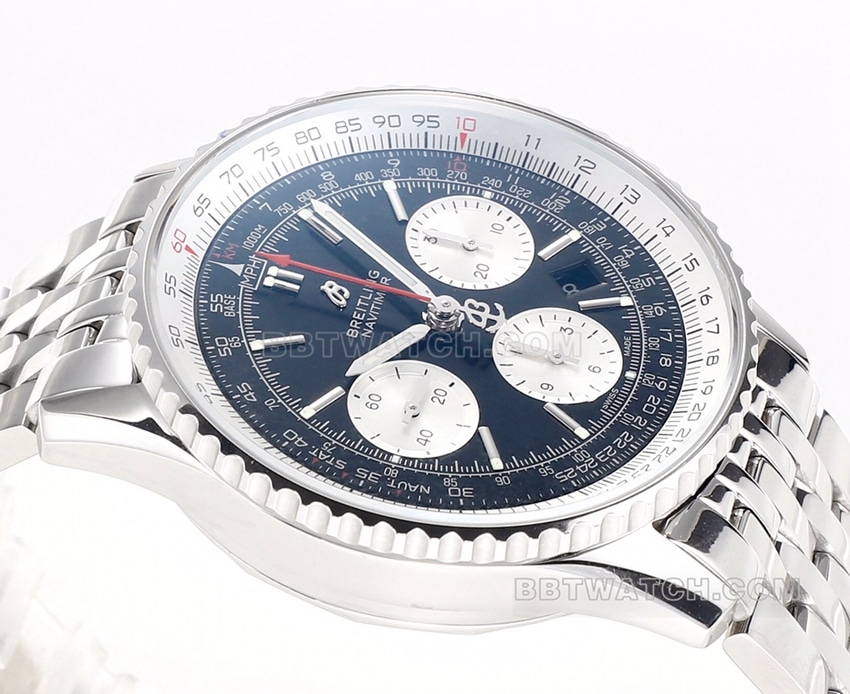 BLS factory Breitling aviation chronographsuper black panda disk AB0121211B1A1side live photo