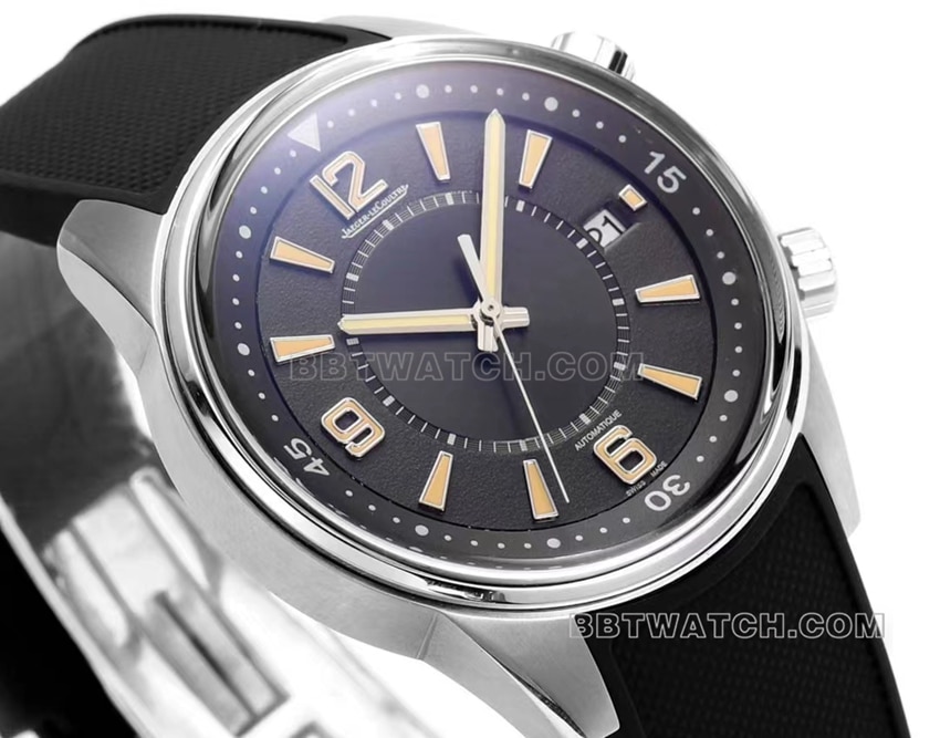 BLS factory Jaeger-LeCoultre Beichen top-tier 1:1high-quality replicablack dial rubber model 906867Jfront live photo
