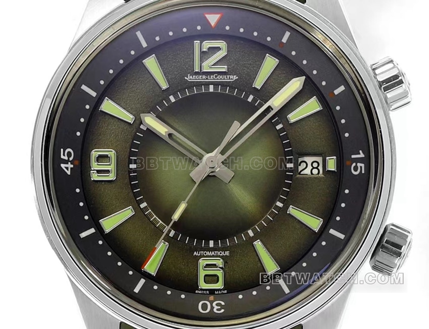 BLS factory Jaeger-LeCoultre Beichen top-tier 1:1super gradient green disc rubber model 906863Jfront live photo
