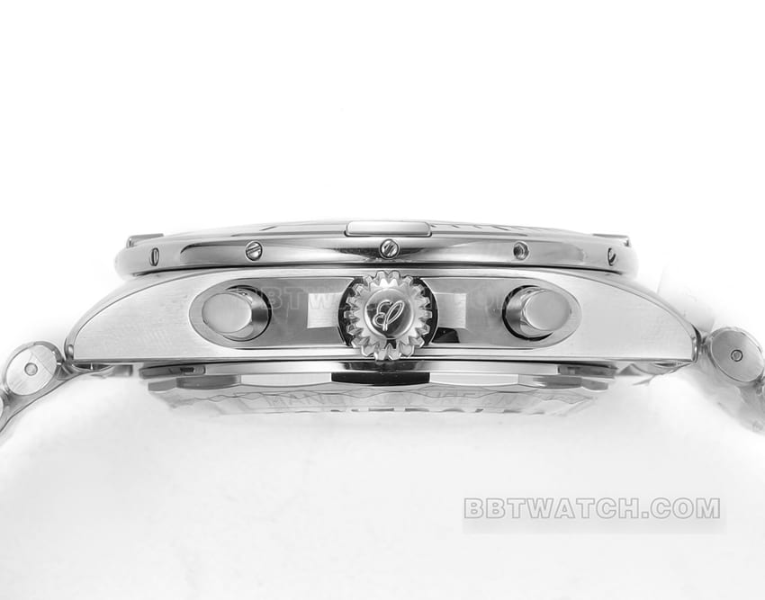 BLS factory Breitling machinery chronograph1:1super clonegreen dialAB01343A1L1A1side live photo