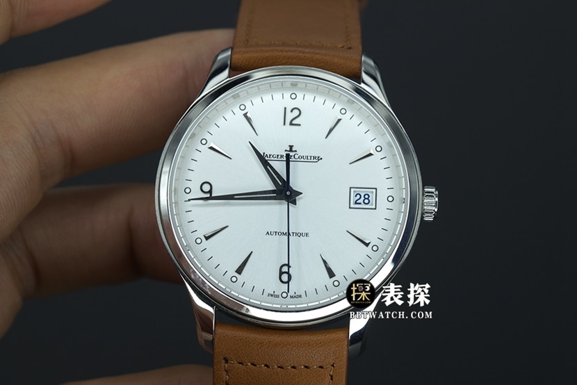 ZF factory Jaeger-LeCoultre men's master top watches calendar silver plate silver needle strap models 4018420
