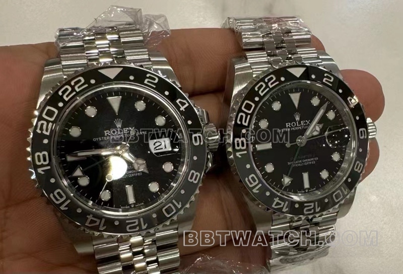 clean factory black gray circle top-tier watch 2024GMT-MasterII new model 126710lumewater resistance3285movement natural light pair width=