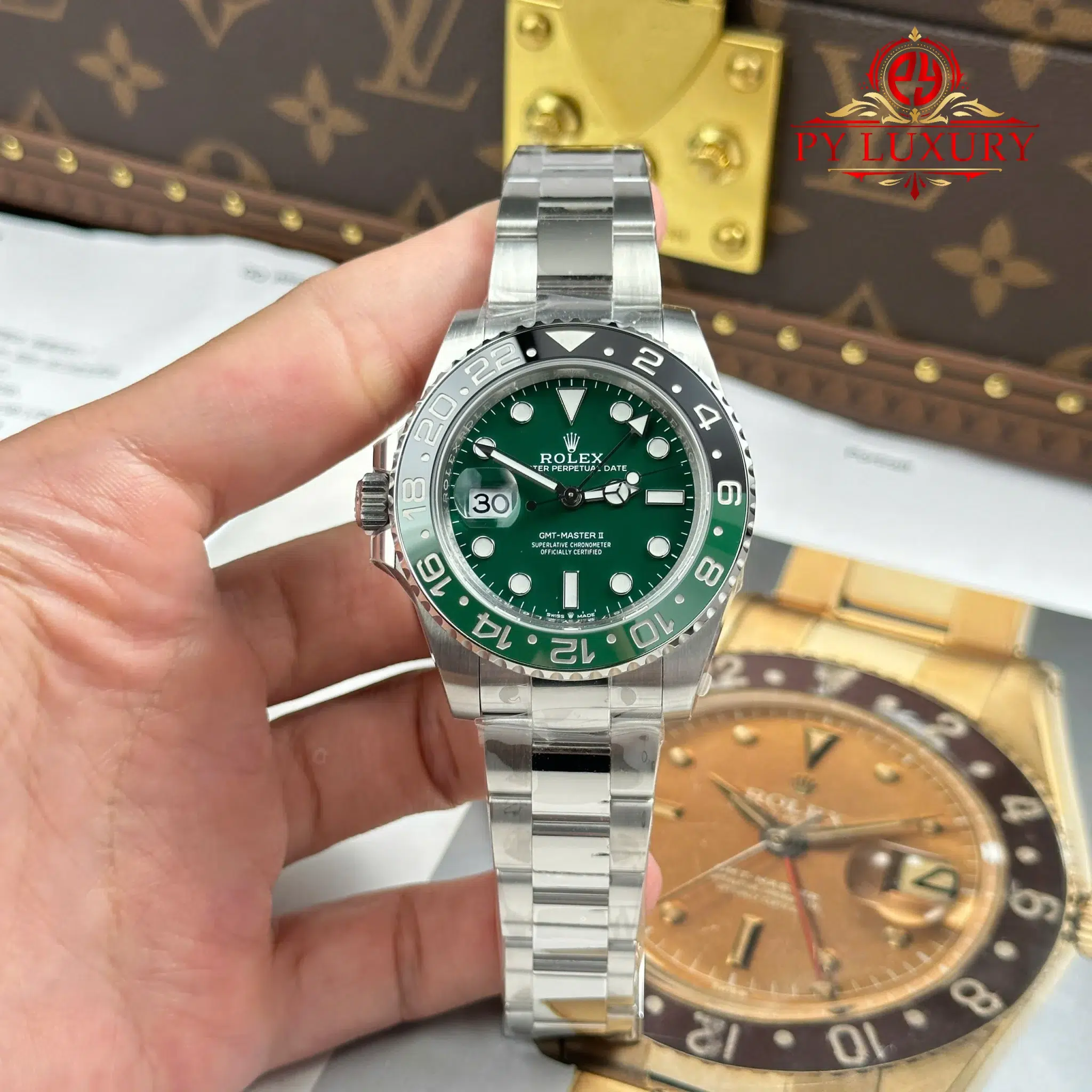 Rolex GMT-Master II 126729VTNR-0001 Green Ceramic Dial Oyster Bracelet 1:1 Replica VSF 40mm