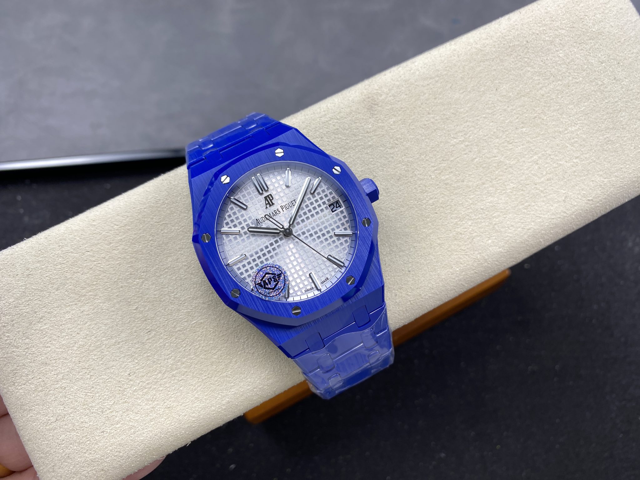 Audemars Piguet Royal Oak 15500 White Dial Blue Ceramic 1:1 Best Replica 41mm