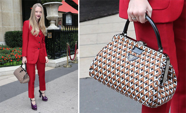 Amanda Seyfried Goes Avant-garde In Head-to-toe Prada
