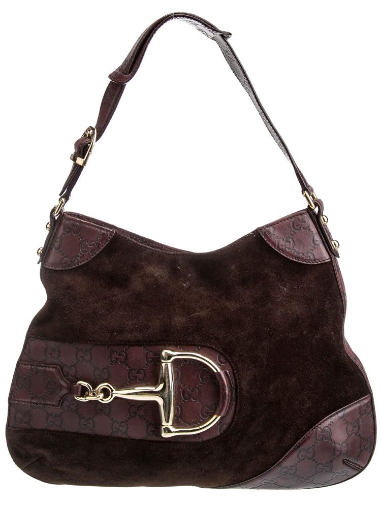 Gucci Hasler Hobo Suede
