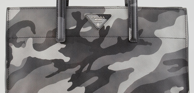 Latest Obsession: The Prada Camo-Print Soft Saffiano Tote