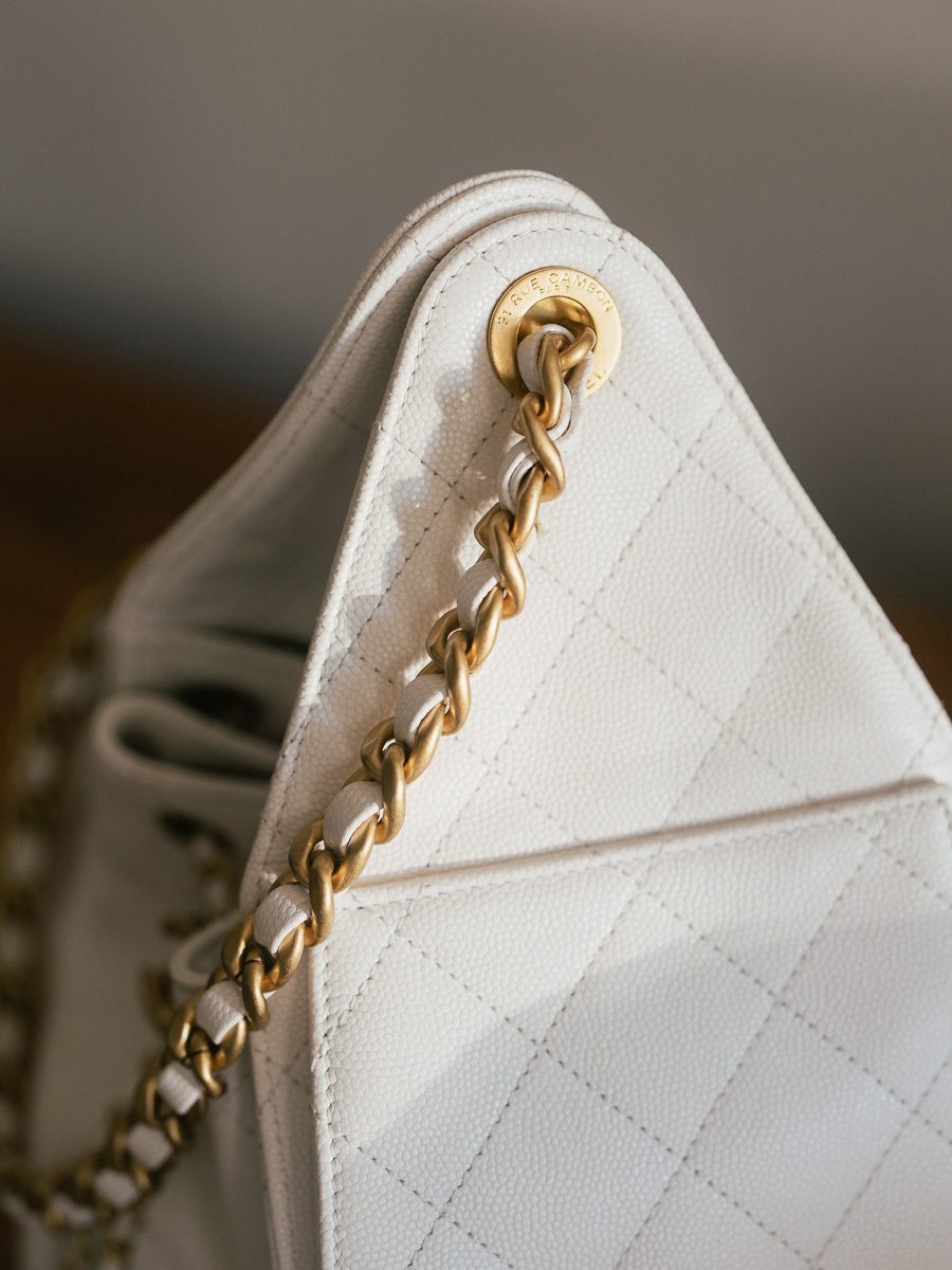 Small Chanel 25 Bag Chain Strap Detail