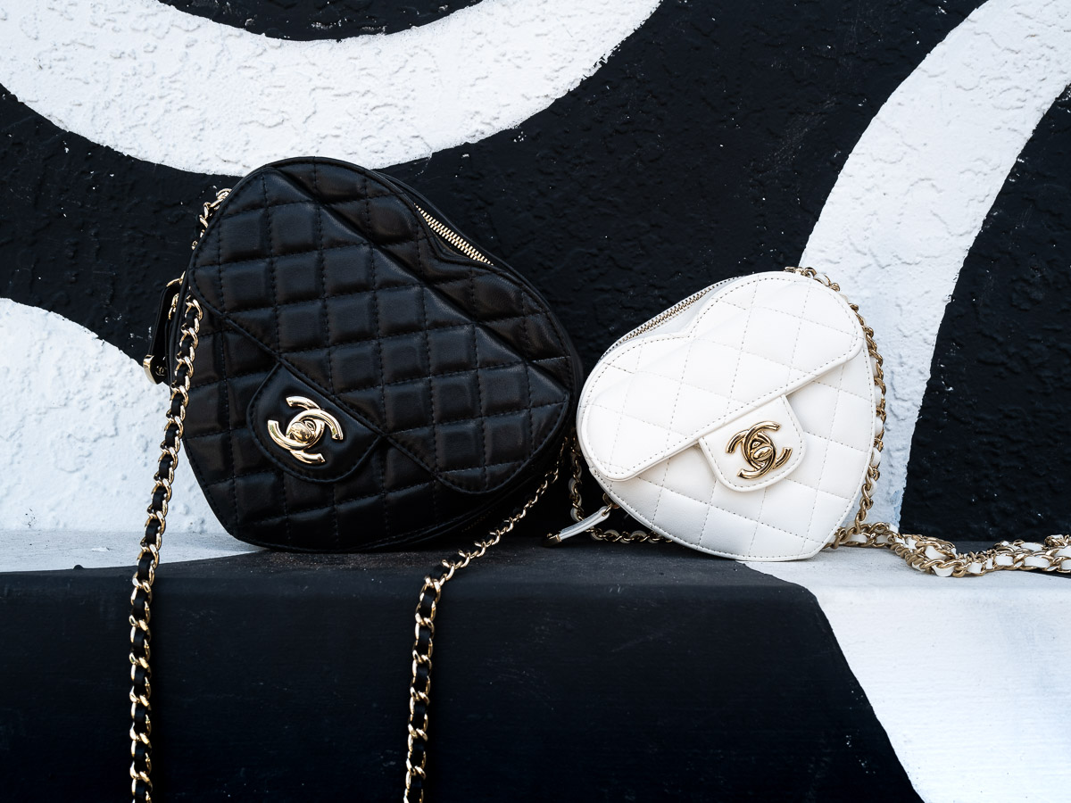 De près avec les sacs coeur Chanel