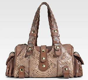 Sac à bandoulière Chloé Silverado en python