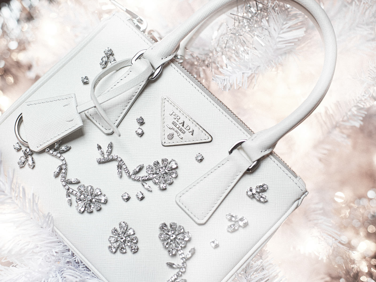 Prada Offers Classics With A Sparkly Twist Just In Time For The Holidays
