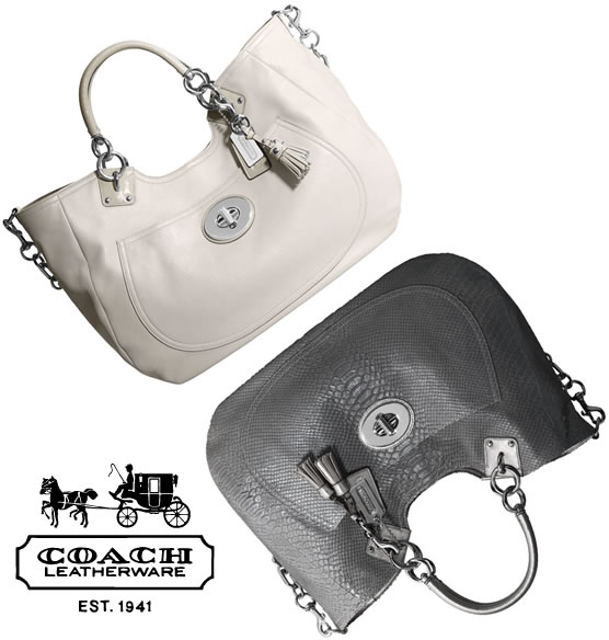 Coach Beach Leather Large Tote