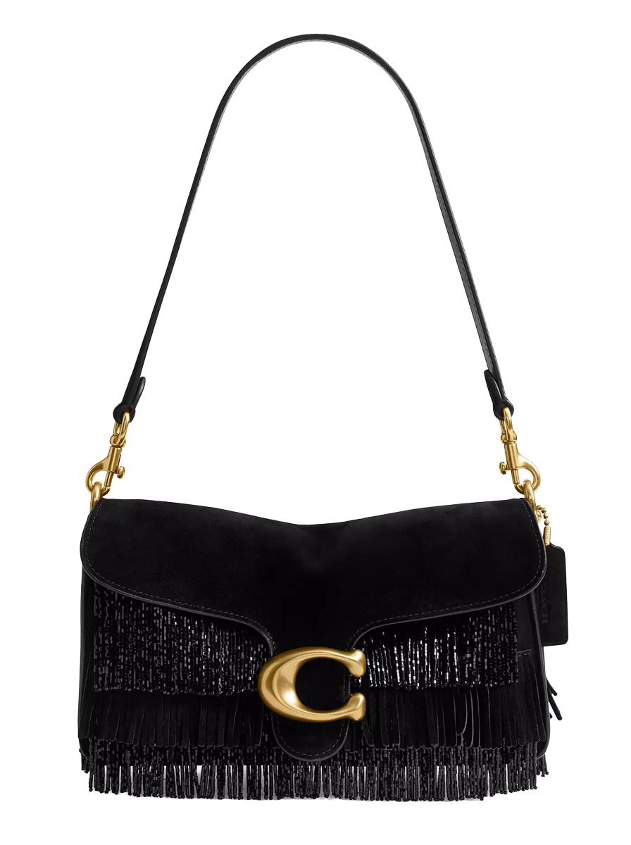 Coach Tabby Shoulder Bag 26 With Crystal Beaded Fringe
