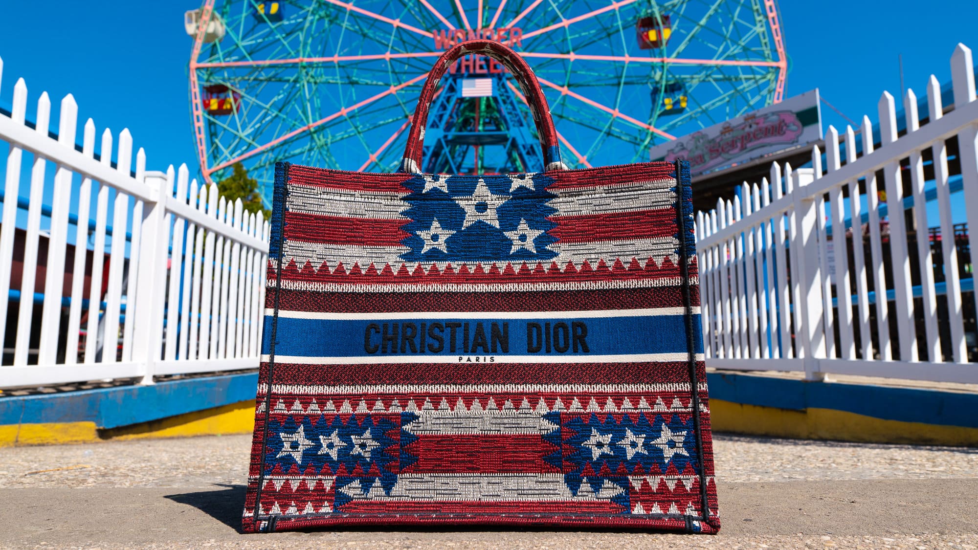 A Day With The Dior American Flag Book Tote