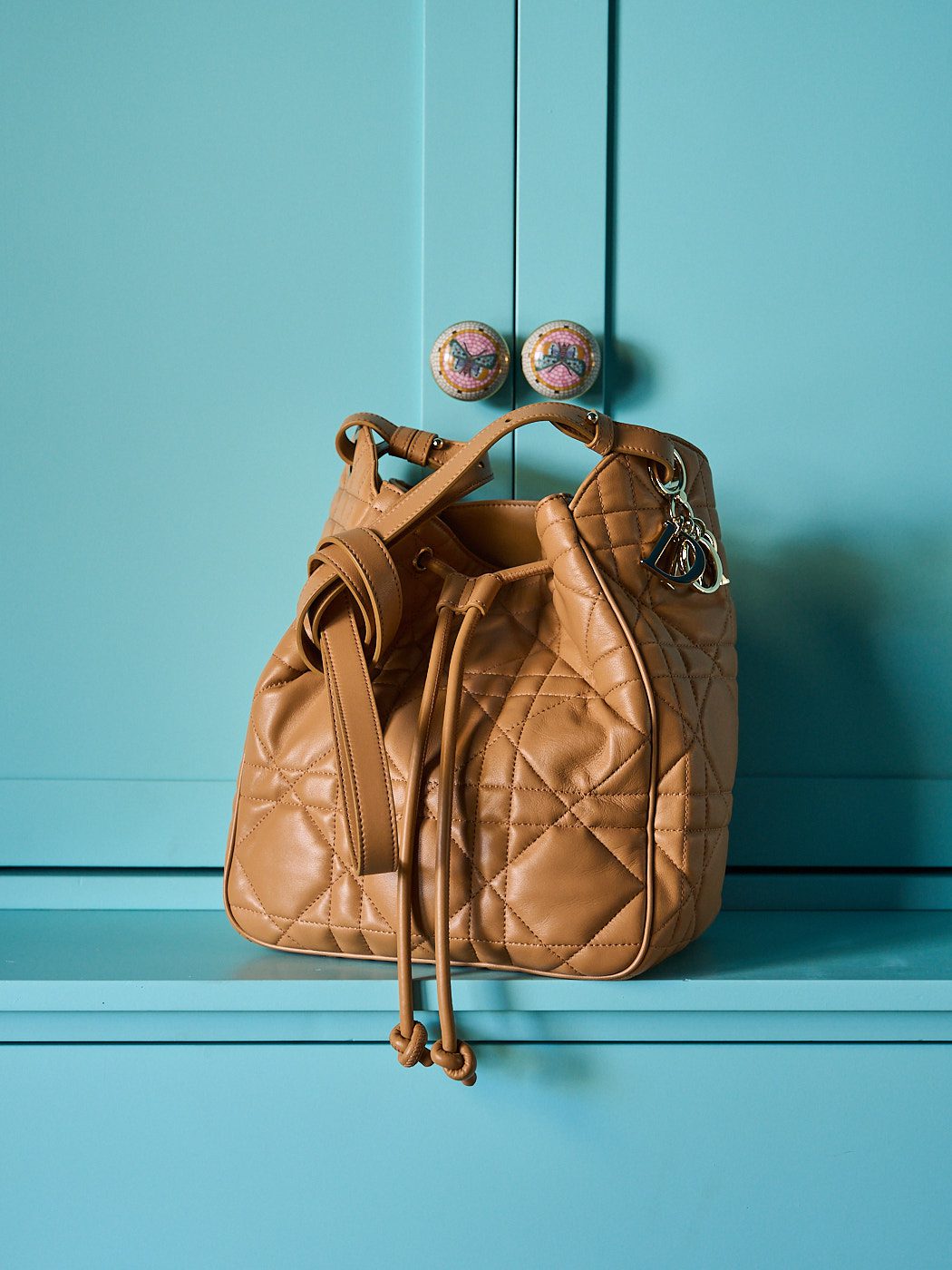 Dior D Motion Hobo Detail Light Gold