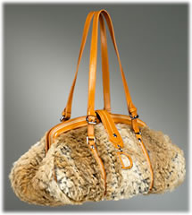 Dior Rabbit Fur Large D Bag