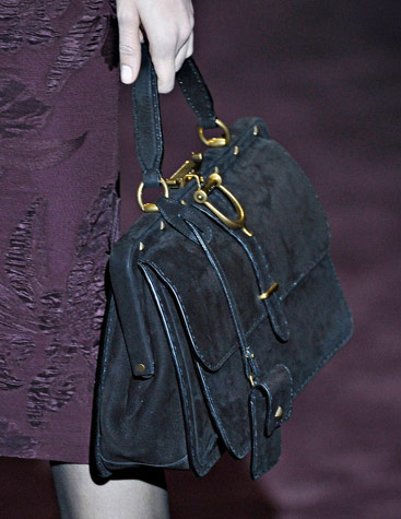 Gucci Fall 2012 black croc handbag