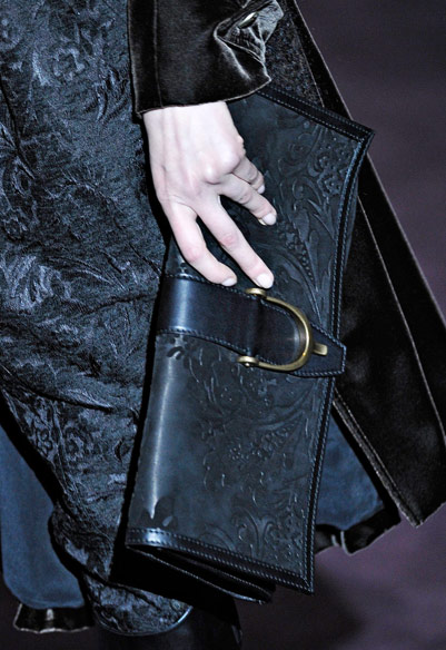 Gucci Fall 2012 black leather handbag