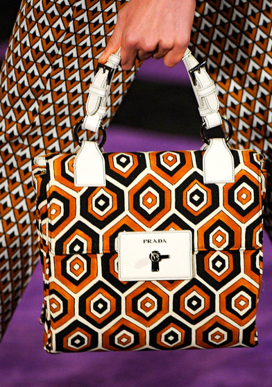 Prada Fall 2012 bag with geometric pattern