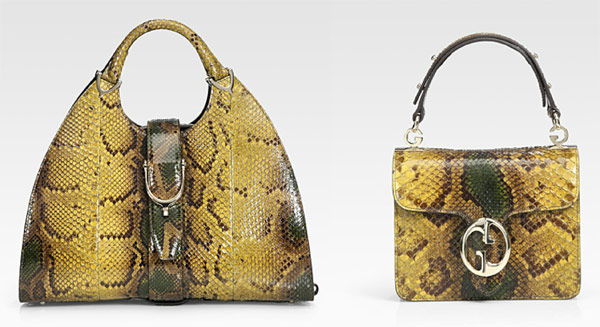 Optez pour le maxi ou le mini avec Gucci Python