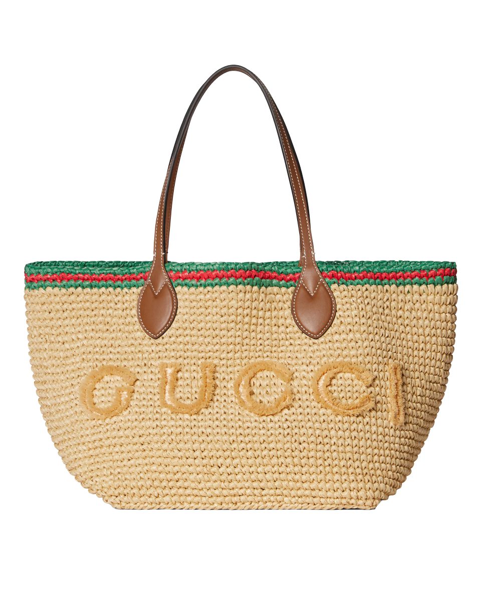 Gucci Woven medium tote bag