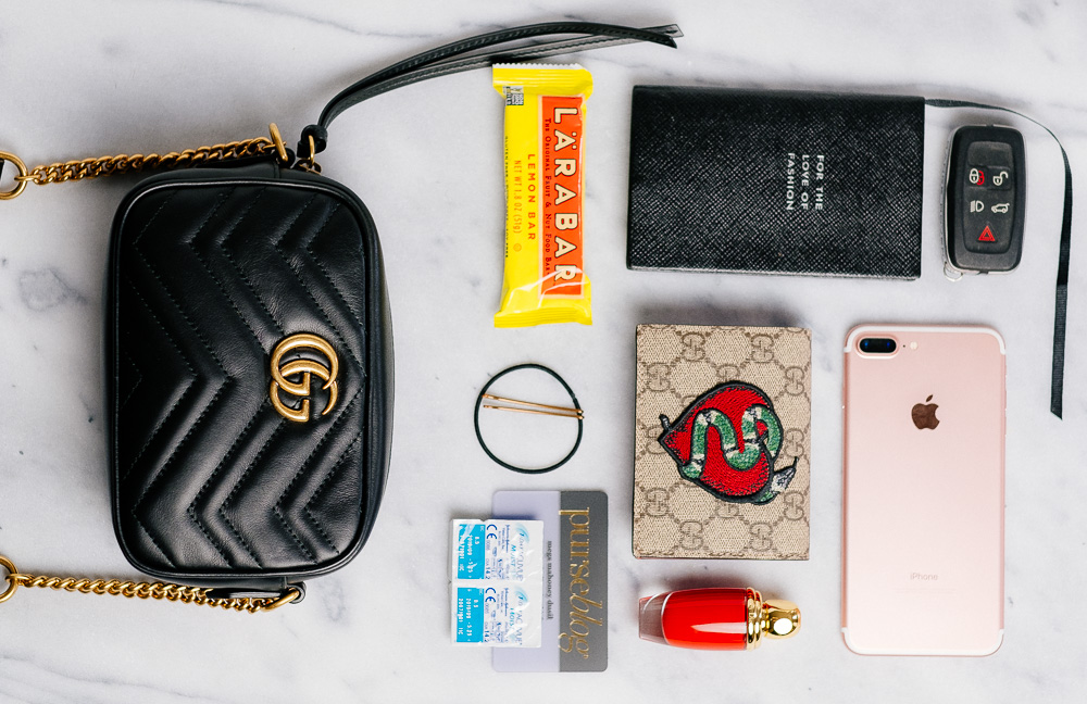 What Fits: Gucci GG Marmont Mini Matelassé Camera Bag