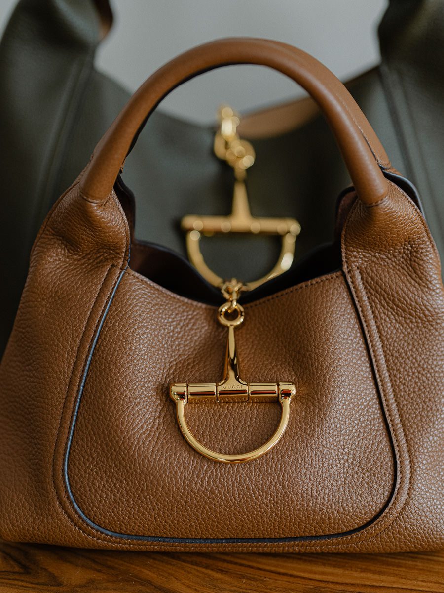 Gucci Softbit Bag Gold Hardware Detail