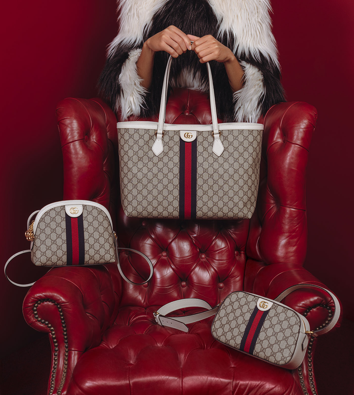 Gucci White Ophidia