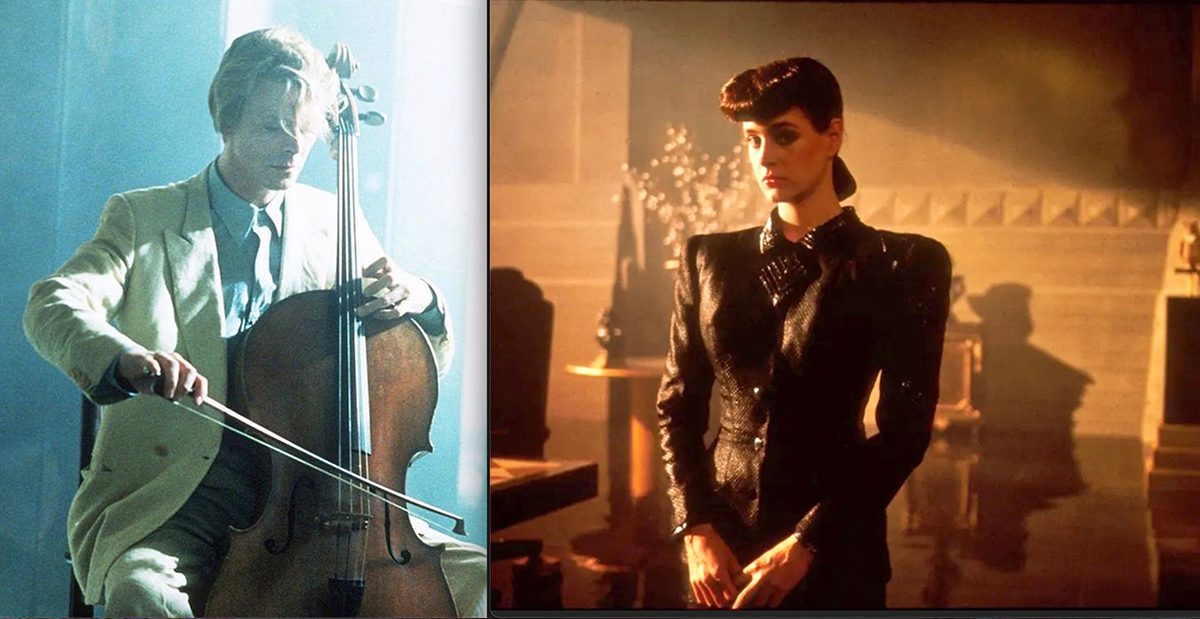 Misty, moody lighting that obscured as much as it revealed was a hallmark of the dystopian film genre. (David Bowie in The Hunger, Sean Young in Blade Runner)