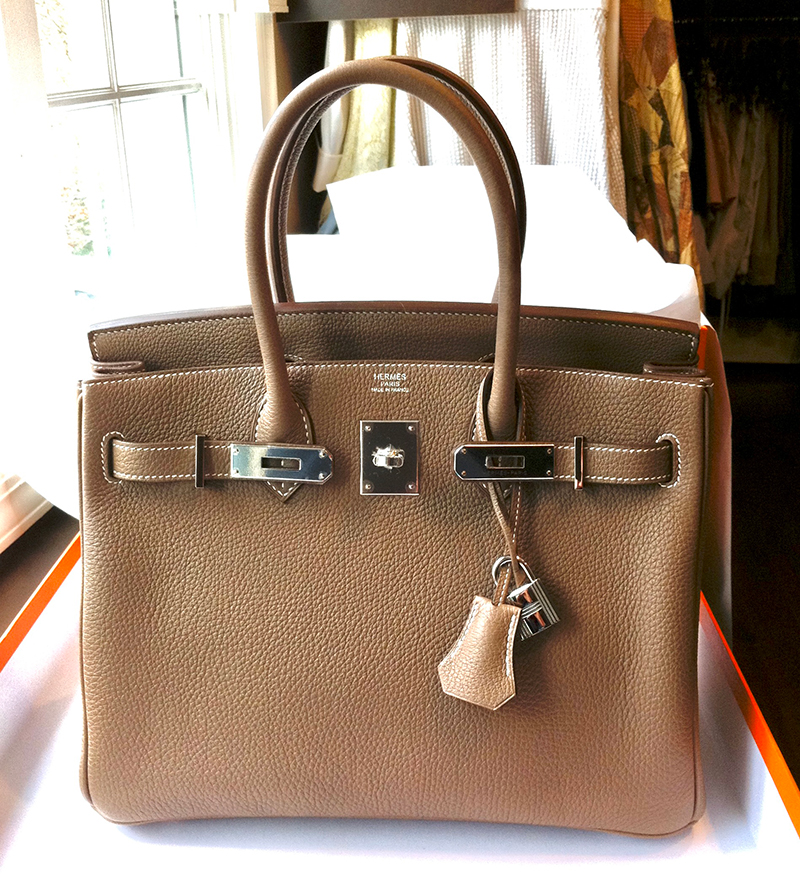 A new 30cm Birkin in Togo ~ firm but supple.